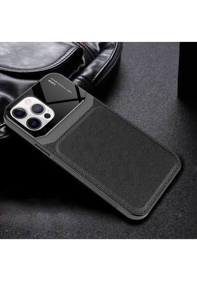Apple Uyumlu iPhone 12 Pro Max Kilif ?Deri Görünümlü Emiks Kapak 498705184