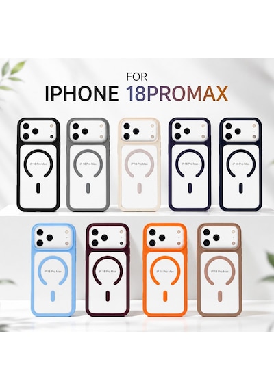 Bikapak Magsmıle Apple iPhone Uyumlu 18/17 Siyah Kapak