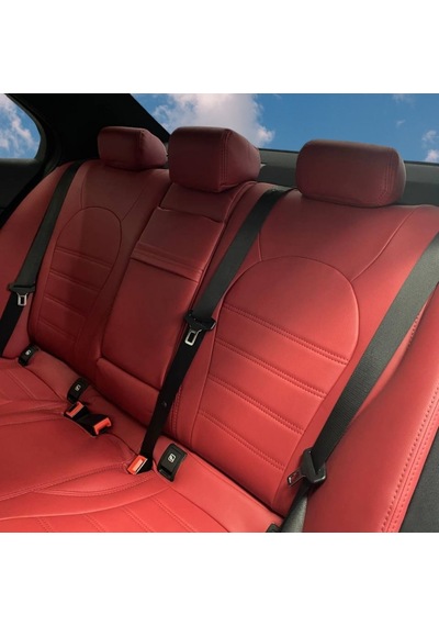 Mercedes Benz C200 Uyumlu Araca Özel Deri Oto Koltuk Kılıfı 15827