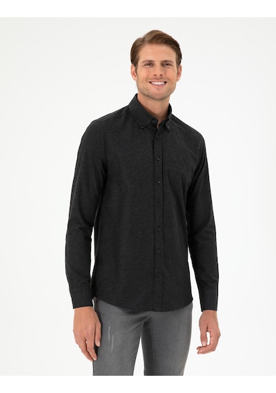 Pierre Cardin Erkek Siyah Gömlek Desenli 50292106-vr046 Siyah