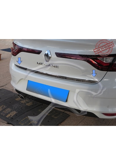 Renault Megane 4 Sedan Krom Formlu Bagaj Alt Çıtası 2016 Üzeri
