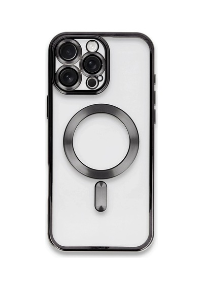 Gld-spt- Newface Apple Uyumlu iPhone 16 Pro Max Kılıf Kross Magneticsafe Kapak - Siyah