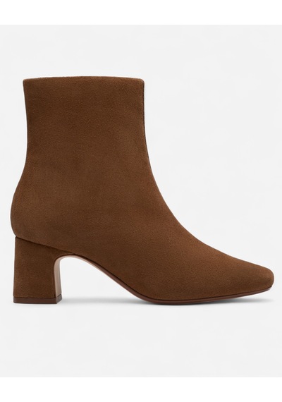 Clarks Fernie Zip Walnut Suede, M 3 Kadın Kahverengi Bot 26182938 kahverengi