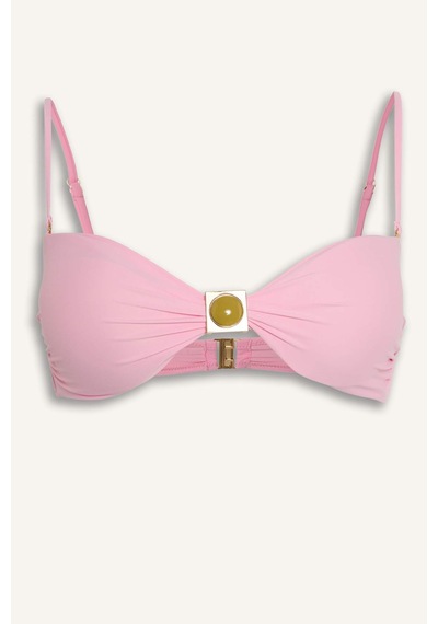 Defacto Lilyrose X Defacto Regular Fit Bikini Üstü H8858ax26hspn666 Pembe-pn666