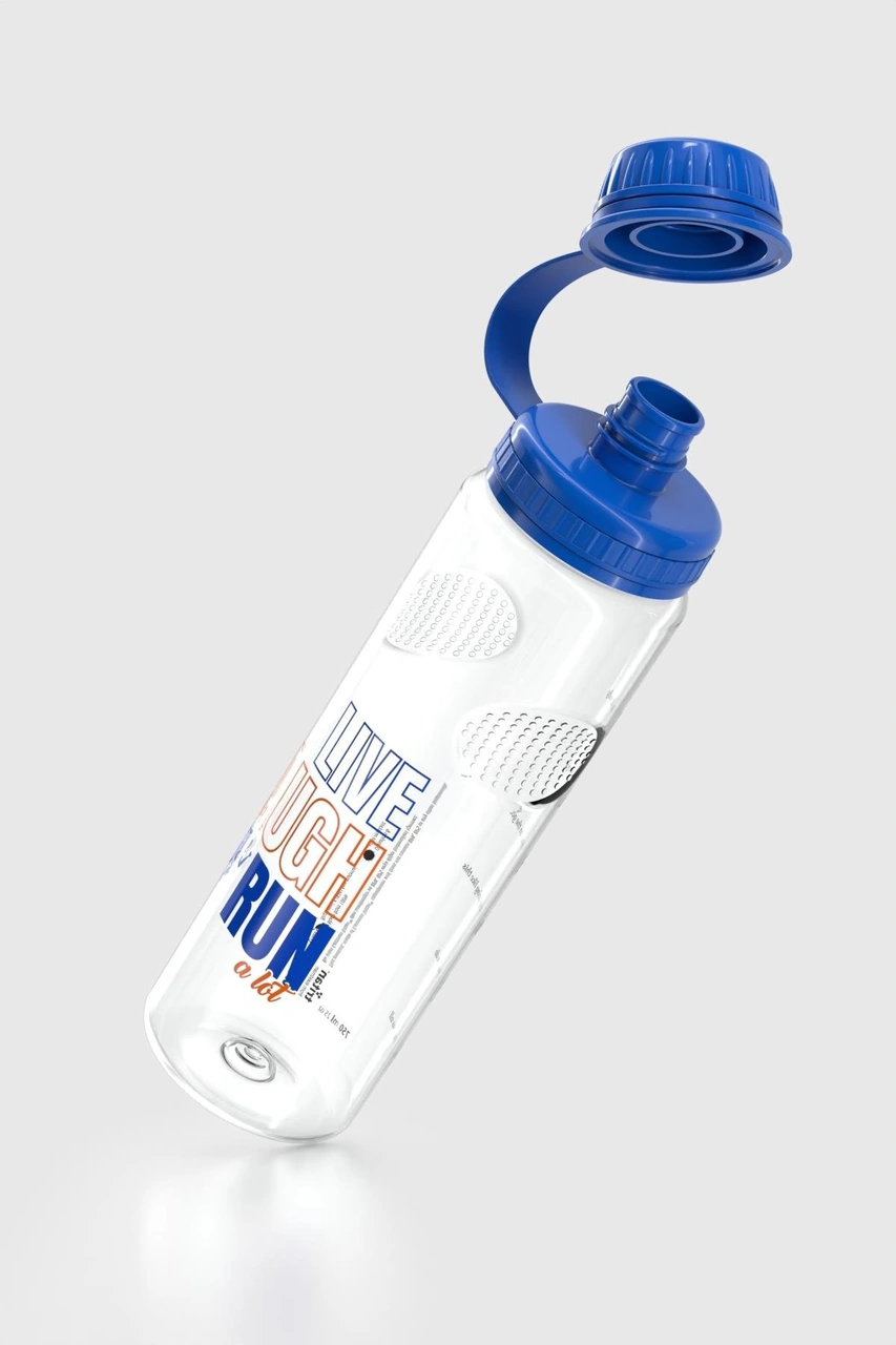 Renga Ege Yazı Desenli 750 Ml Tritan Matara 912067 Mavi MAvi