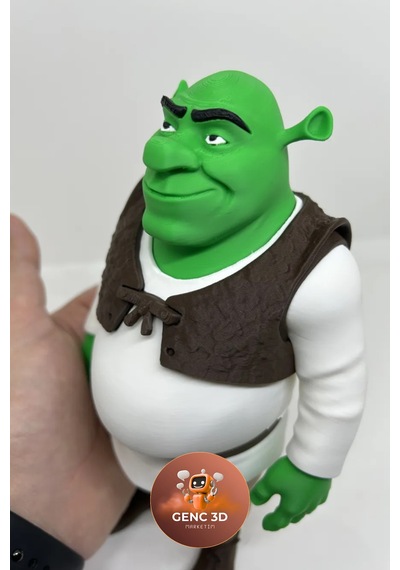 Shrek Koleksiyonluk Figür - 20 Cm Detaylı Heykel - Nostaljik Animasyon Dekoru