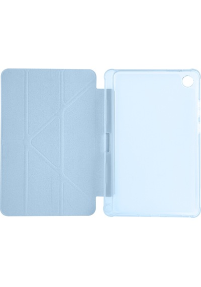 Maks Technology Lenovo Tab One 8.7 Tb-305fu Kılıf Mkst Tri Folding Kalem Bölmeli Standlı Kılıf - Mavi Tablet Kılıfı