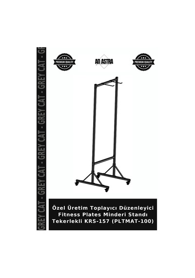 Özel Üretim Toplayıcı Düzenleyici Fitness Plates Minderi Standı Tekerlekli Krs-157 Pltmat-100 Çok Renkli