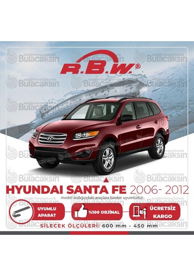 Hyundai Santa Fe Muz Silecek Takımı (2006-2012) RBW