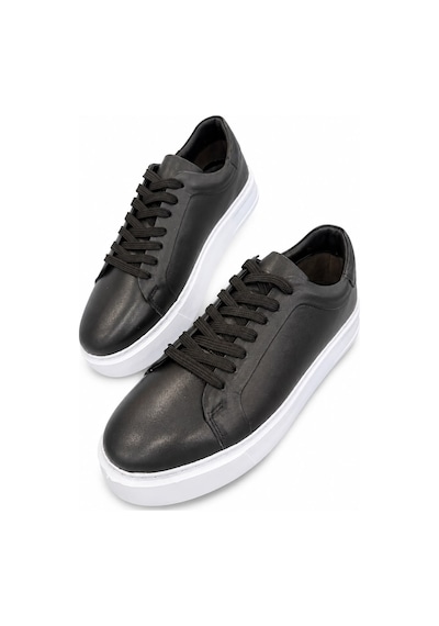 Papucumun Dünyası Erkek Hakiki Deri Sneaker Siyah