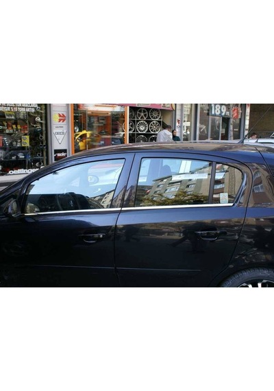 Opel Corsa D Krom Cam Çıtası 4 Parça 2006-2014 Arası