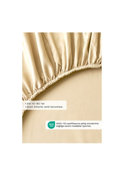 Bella Maison Premium Tencel King Size Lastikli Saten Çarşaf 180x200x35 Yeşil