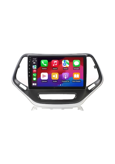 Jeep Cherokee Android Gri Multimedya 2014-2015 Carplay Android Auto Navigasyon 6gb Ram 64gb 10"
