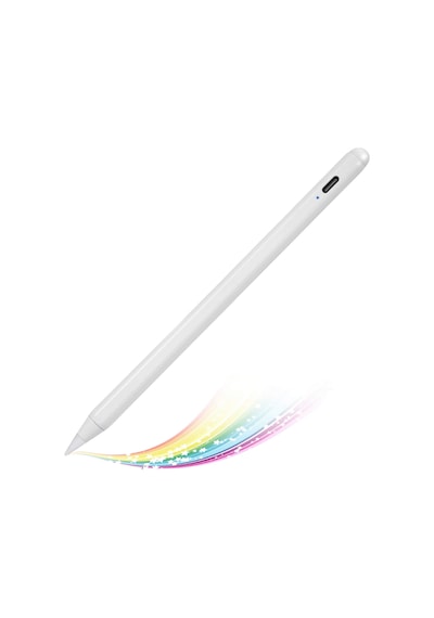 Fuchsia Apple Uyumlu iPad  Air 6. Nesil M2 11" Avuç İçi Red Ve Eğim Özellikli Manyetik Yapışan Dokunmatik Kalem