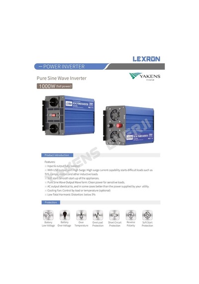 Lexron 1000 Watt 24v Tam Sinüs İnverter Lexron