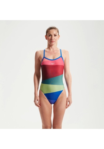 Speedo Placement Digital Turnback Kadın Yüzücü Mayosu Kırmızı-yeşil Kırmızı-yeşil Speedo Placement Digital Turnback Kadın Yüzücü Mayosu Kırmızı-yeşil Kırmızı-yeşil