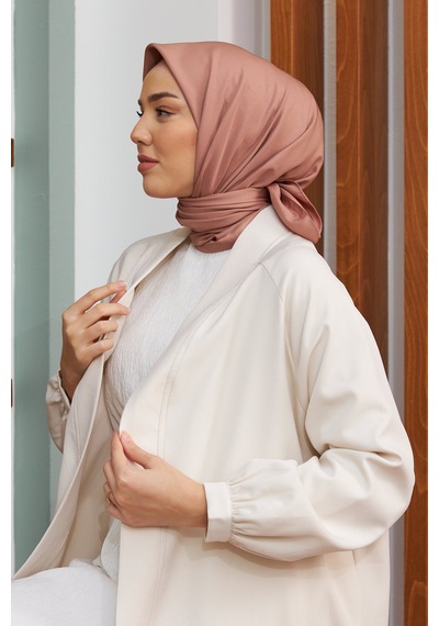 Silk Home Düz Renk Twill Eşarp Sütlü Kahve