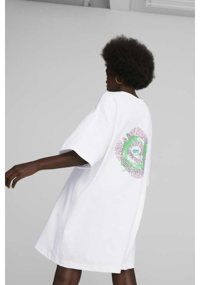 Puma Downtown Graphic Kadın Elbise 53837602 Beyaz