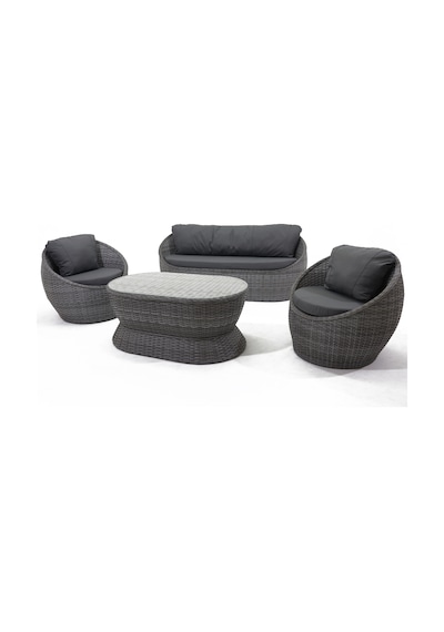 Monalin Home Garden Dubaı 5 Kişilik Ekstra Lüks Rattan El Örgü Oturma Grubu Minderli & Camlı & Masalı Oturma Grubu Gri Monalin Home Garden Dubaı 5 Kişilik Ekstra Lüks Rattan El Örgü Oturma Grubu Minderli & Camlı & Masalı Oturma Grubu Gri