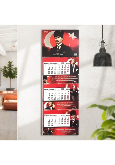 Cumhuriyetimizin 100.yılı Özel Atatürk Ajanda 17x24 Ve Duvar Takvimi Karışık