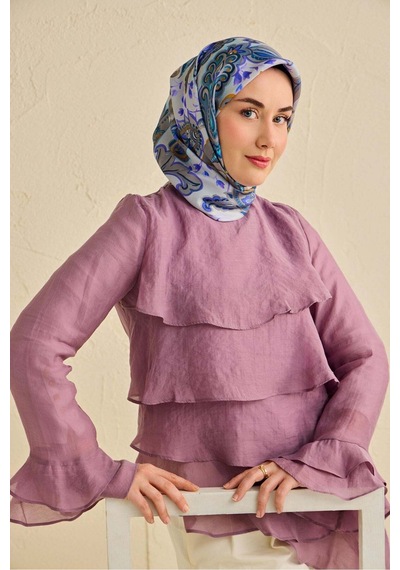 Silk Home Twill İpek Eşarp 11504-14 Gri