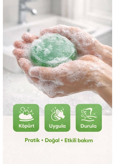 Çay Ağacı Yağlı El Yapımı Doğal Oval Sabun - 100 Gr Çay Ağacı