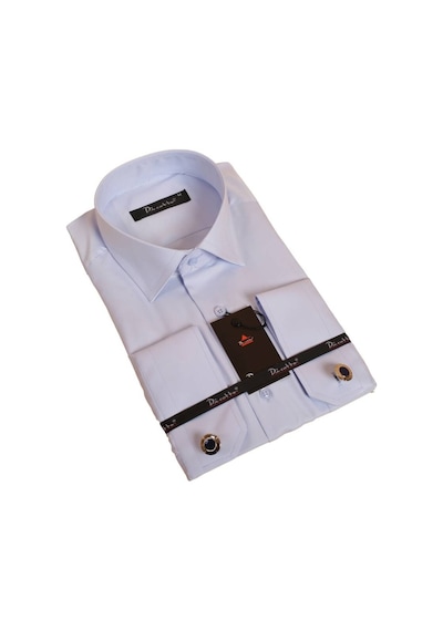 Dicotto Mavi Rahat Kesim Micro Kumaş Kol Düğmeli Regular Fit Erkek Gömlek - 190-4 001
