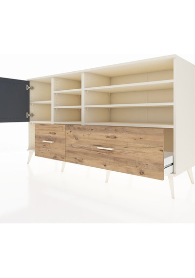 Kronos Konsol 8 Raflı 2 Çekmeceli Tek Kapaklı 176x59x99 Aytaşı-a Aytaşı-antrasit/çam Kronos Konsol 8 Raflı 2 Çekmeceli Tek Kapaklı 176x59x99 Aytaşı-a Aytaşı-antrasit/çam
