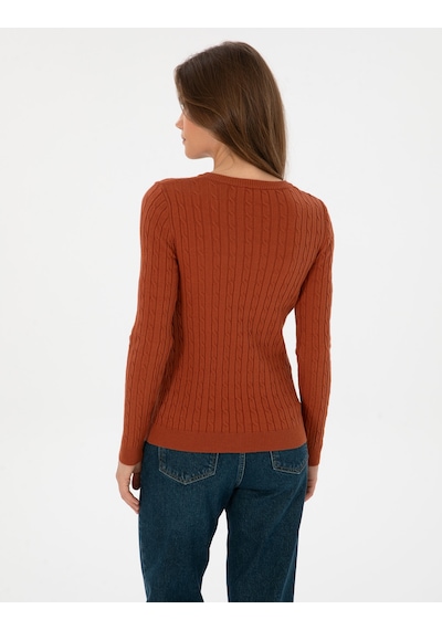 Pierre Cardin Kadın Tarçın Kazak /triko 50317062-vr191 Tarçın