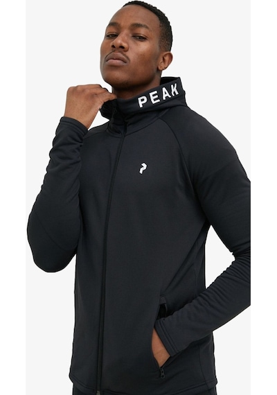 Peak Performance Rider Zip Hood Erkek Siyah Sweatshirt G79437060-10011 Siyah