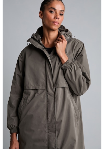 Defacto Regular Fit Kapüşonlu Fermuarlı Su Geçirmez Parka H0407ax26wnkh521 Haki-kh521