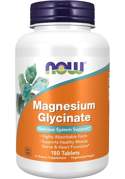 Now Foods Magnesium Magnezyum Glycinate Gilisinat 200 Mg 180 Ta