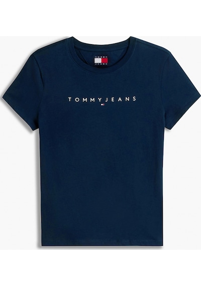 Tommy Hilfiger Tjw Dar Kesim Lineer Kadın Mavi T-shirt Dw0dw183980g0