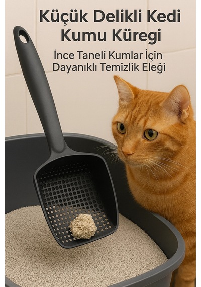 Kedi Kumu Eleği Küçük Delikli İnce Taneli Kumlar İçin Özel Filtreleme , Kolay Ve Hijyenik Temizlik Çözümü