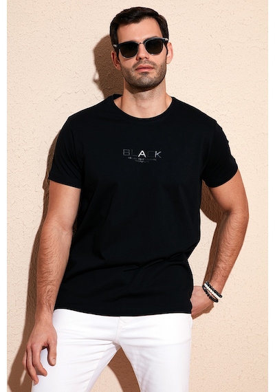 Buratti Pamuklu Slim Fit Bisiklet Yaka Erkek T Shirt 541Follow Siyah Buratti Pamuklu Slim Fit Bisiklet Yaka Erkek T Shirt 541Follow Siyah