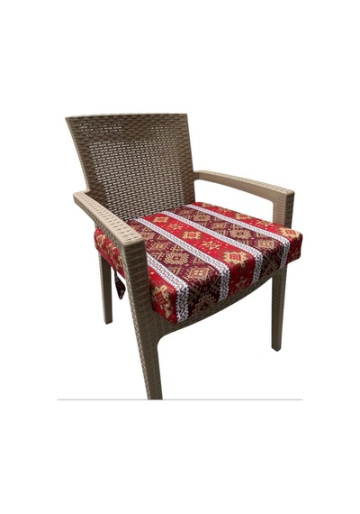 Sandalye Minderi Döşemelik Şark Köşesi Minderi,yer Ve Sandalye Koltuk Minderi 50x50x8 Kırmızı 4 Adet Mavi