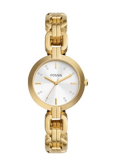 Fossil Fbq3852 Quartz Çelik Altın Rengi Beyaz 32 Mm Kadın Kol Saati