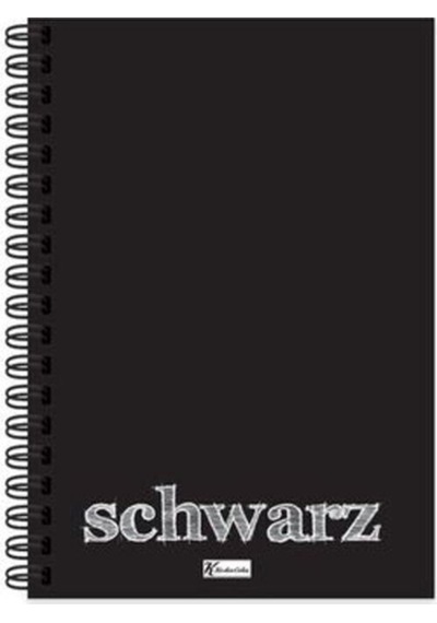 Keskin Color Siyah Defter 14x20cm 40 Yaprak Çizgisiz Plastik Kapak Spiralli Schwarz 350510-99 Diğer