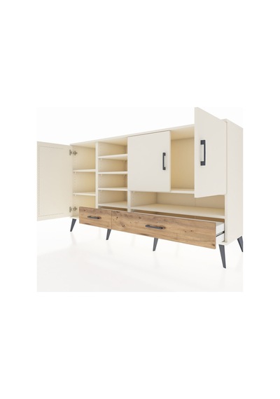 Hyperion Konsol 8 Raflı 2 Çekmeceli 3 Kapaklı 176x44x99 Aytaşı-ay Aytaşı-aytaşı/çam Hyperion Konsol 8 Raflı 2 Çekmeceli 3 Kapaklı 176x44x99 Aytaşı-ay Aytaşı-aytaşı/çam