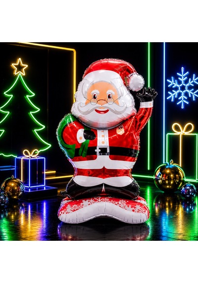 119 Cm Dev Noel Baba Folyo Balon Santa Claus Year's Balloon Dev Noel Baba Balonu Noel Ağacı Süsleri