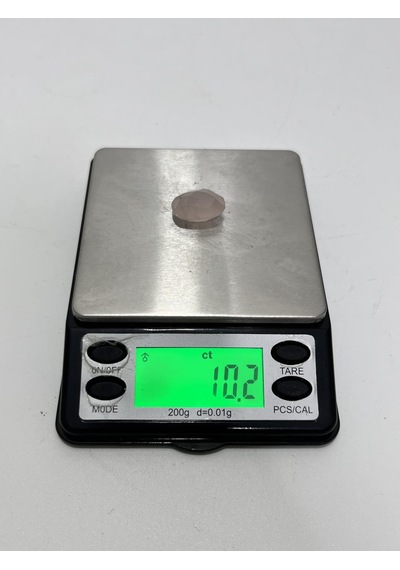 Faset Kesim Doğal Gül Kuvars Taşı 10,2 Karat