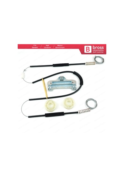 BMW 5 E39 1996-03/1999 4/5 Kapı İçin Arka Sol Cam Kriko Tamir  Set
