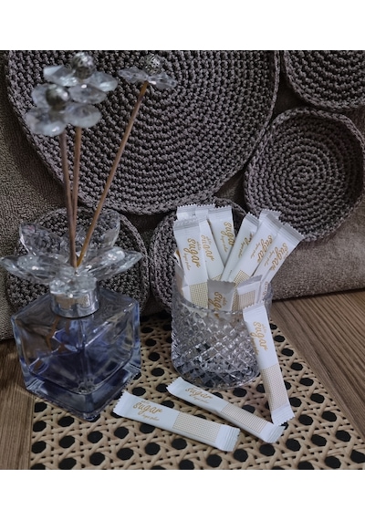 Self Stick Şeker Altın Yaldız Sugar Logolu Net:3 Kg. 3 Gr.e X 1000 Ad.e Tekli