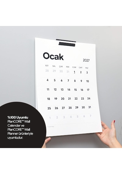 Domirus Plancore Wall Bracket Duvar Takvimi Askı Aparatı Siyah