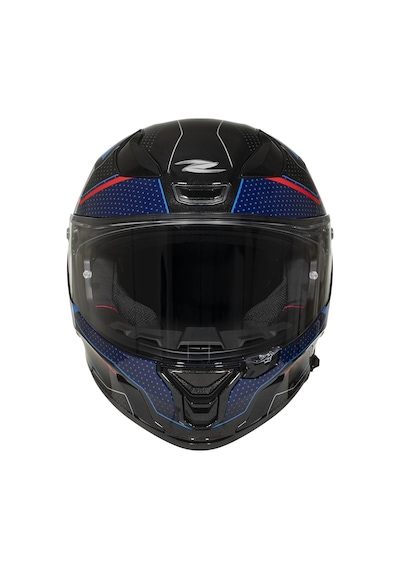 Zeus Kask Zs-837a Az3 Black Blue Red Sılver Siyah