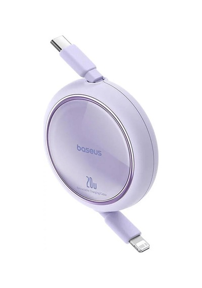Baseus Free2pull Mini Makaralı Type-c To Lightning 20w Kablo 1 Mt Mor
