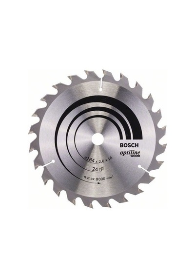 Ahşap Kesimi İçin 184 X 16 Mm 24 Dişli Kesici Disk
