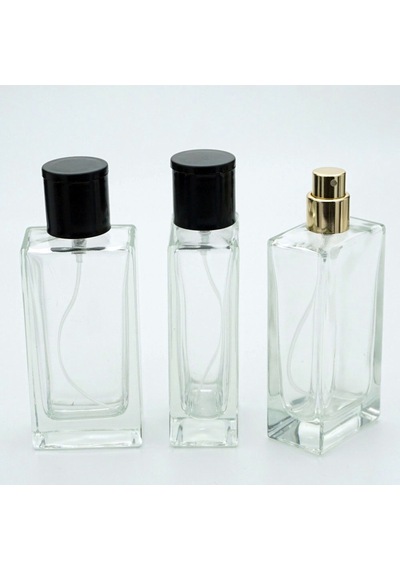 Parfüm Şişesi 50 Ml 5 Adet Şeffaf Dikdörtgen Model Kolay Kapama Parfüm Şişesi 50 Ml 5 Adet Şeffaf Dikdörtgen Model Kolay Kapama