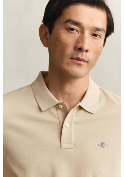 Gant Erkek Bej Regular Fit Logolu Polo Yaka T-shirt-14699