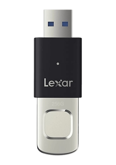 Lexar Fingerprint F35 Pro 256 Gb Usb Bellek Siyah